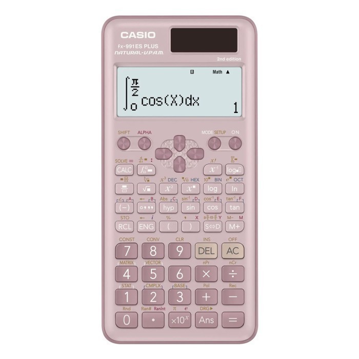 

Kalkulator Ilmiah CASIO fx-991ES PLUS 2nd Ed Calculator Scientific - Merah Muda