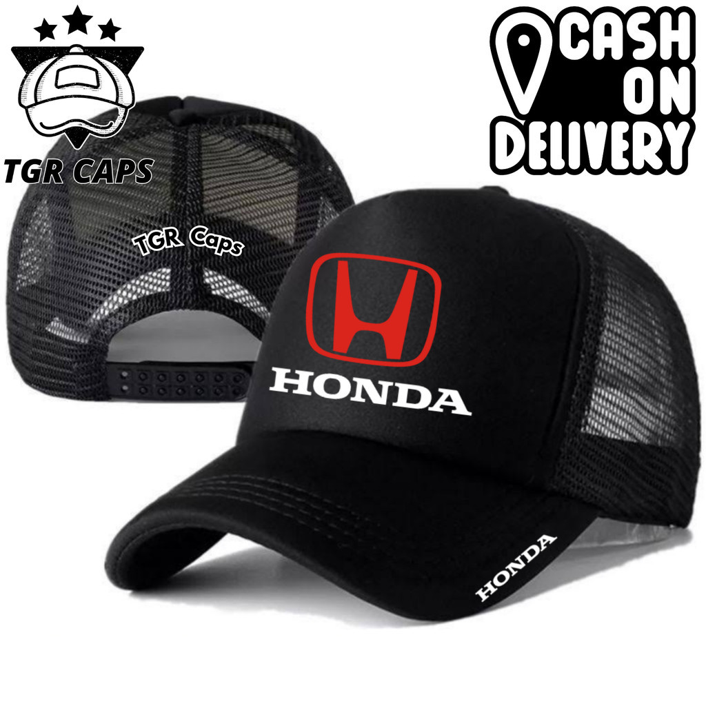 TGR Caps Topi Trucker HONDA - Topi Distro HONDA Logo - Topi HONDA Premium - Topi Pria Dewasa - Topi 