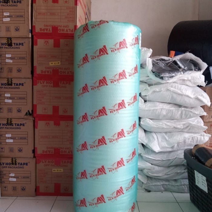 

FLYHOME Plastik bubble wrap hitam putih 3kg 1 roll besar bubblewrap - Putih,2.4 KG