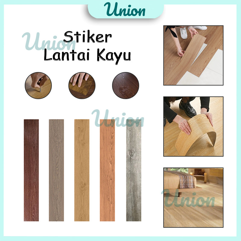 Vinyl Stiker Lantai Kayu Vinyl Lantai Premium Flooring Vinil PVC High Guality Sticker Vynil Sticker 