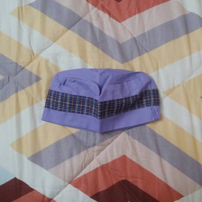 promo ✨ -Seragam Muslim Anak Tk / Baju Muslim Gamis TK Ungu Rompi kotak