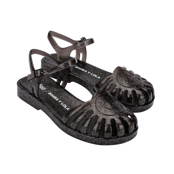 Sepatu Sandal Wanita Melissa Sandal + Bimba Y Lola Ad Glitter Black