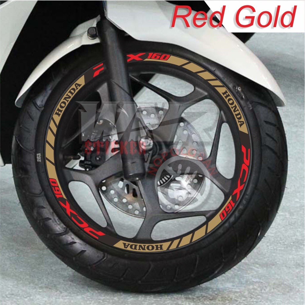 Sticker velg pcx 160 sticker new pcx 160 fullset