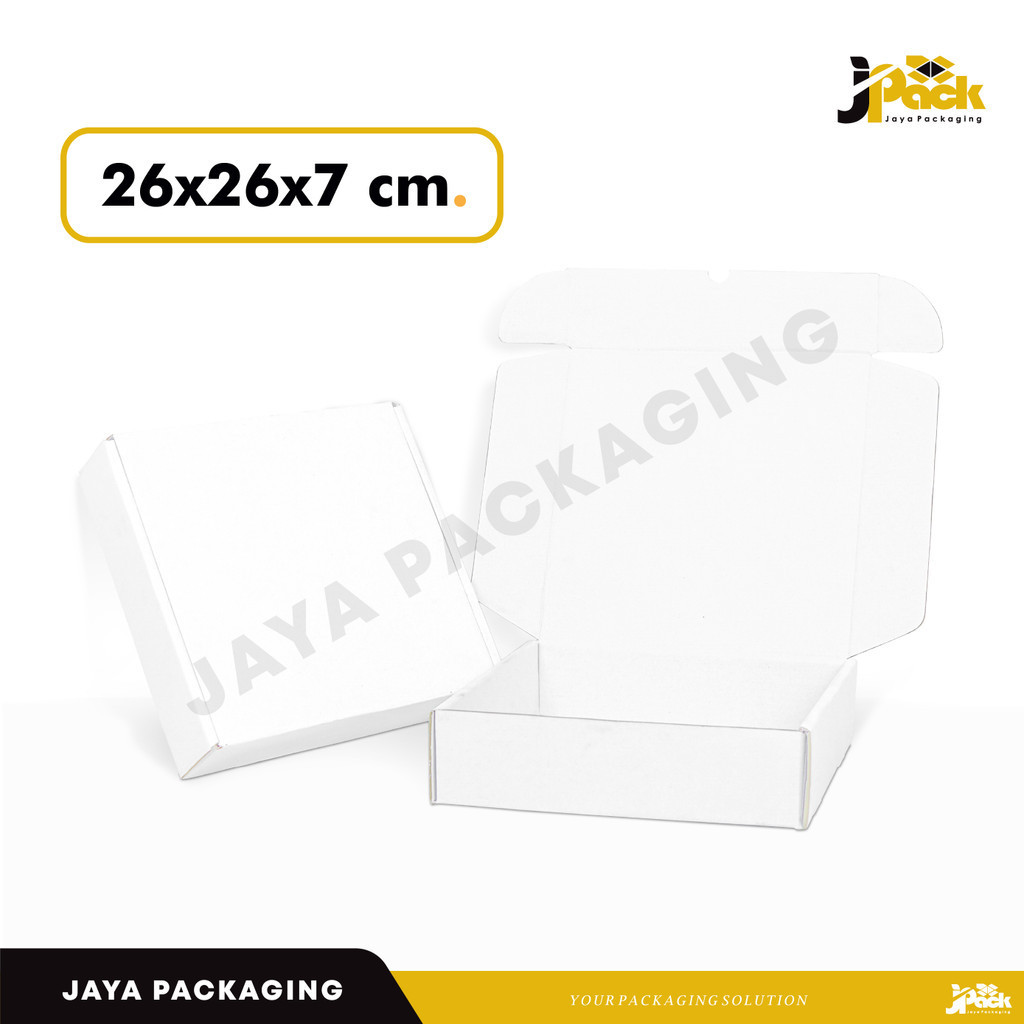

Box 26x26x7 cm. Kardus/Karton/Pizza/Polos/Hampers/Baju/boxkemasan/kardus/tinggi7