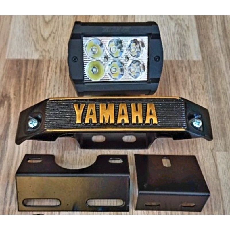 siap cod cod Paket lampu depan LED 6 titik yamaha RX king RXZ RXK rx spesial set kumis dan pangkon l