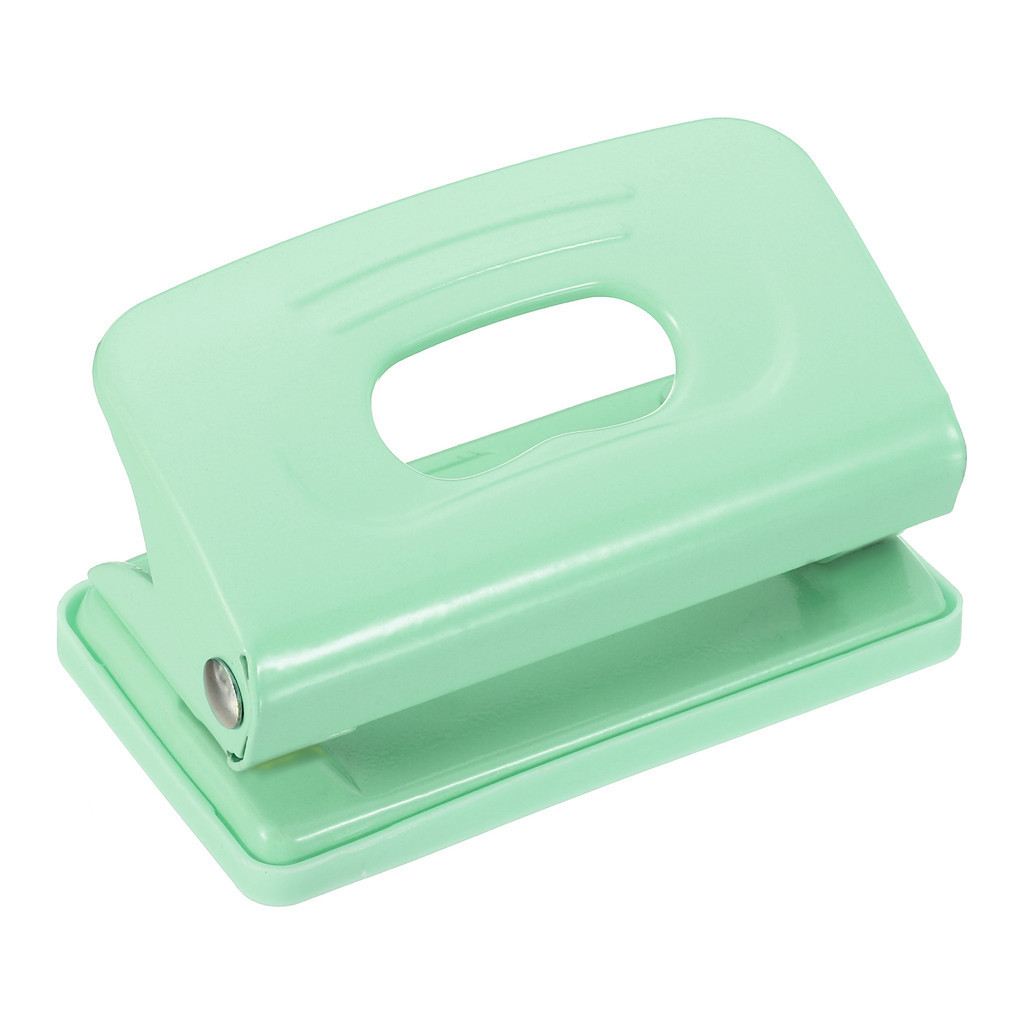 

6mm 2-Hole Puncher Paper Punch Tool Portable Hole Puncher Effortless Punching for Binding Card-stock File 8 Sheet Punch Capacity