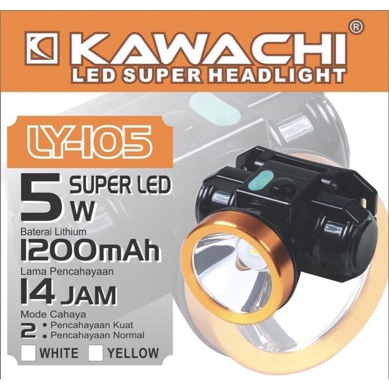 Senter kepala kawachi 5 watt LY-105 Super LED