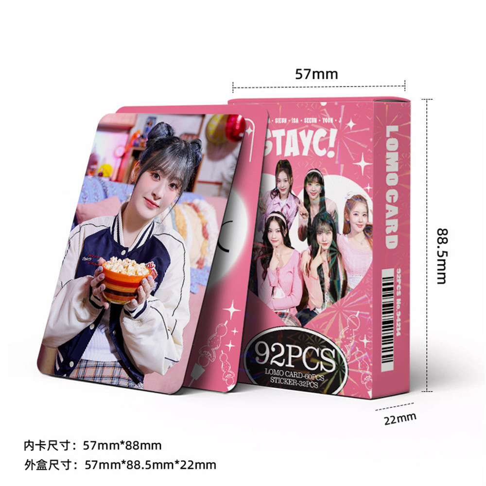 92pcs Kpop STAYC Lomo Card Albums We Need Love Photocards SUMIN SIEUN ISA SEEUN YOON J Postcard for 