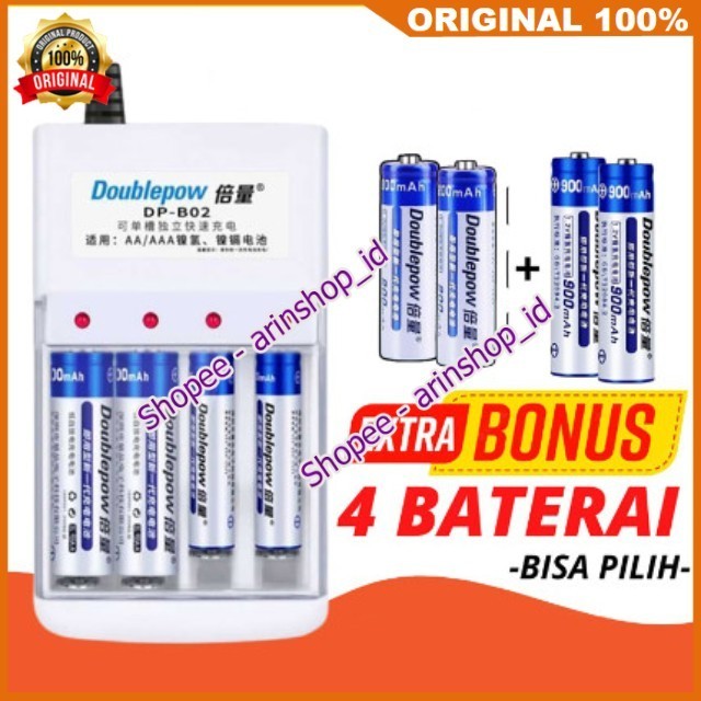 Alat Charger Baterai Free Baterai  100% ORIGINAL