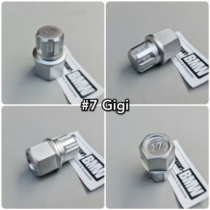 TC99 Adaptor Adapter Kunci Baut Roda Velg Ban #7 Gigi BMW VW AUDI