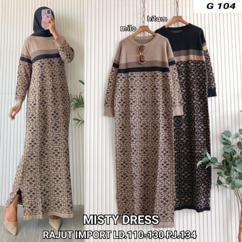 Zahra Freya Gamis Rajutan Wanita | Gamis Premium Rajut Wanita