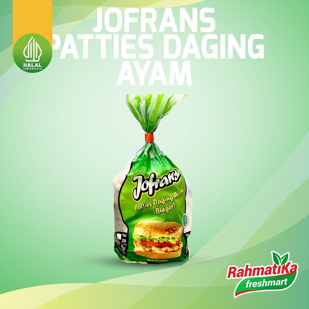 

JOFRANS Patties Daging Ayam / Chicken Beef Patties 900 gr