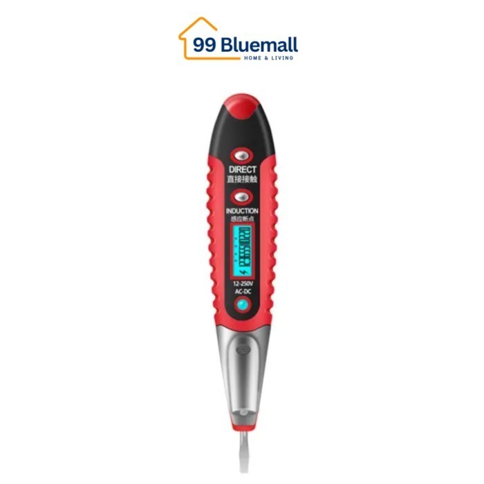 99Bluemall Obeng Tespen Digital LED Tester Non Contact AC Detector 12V-240V Anti Tersetrum