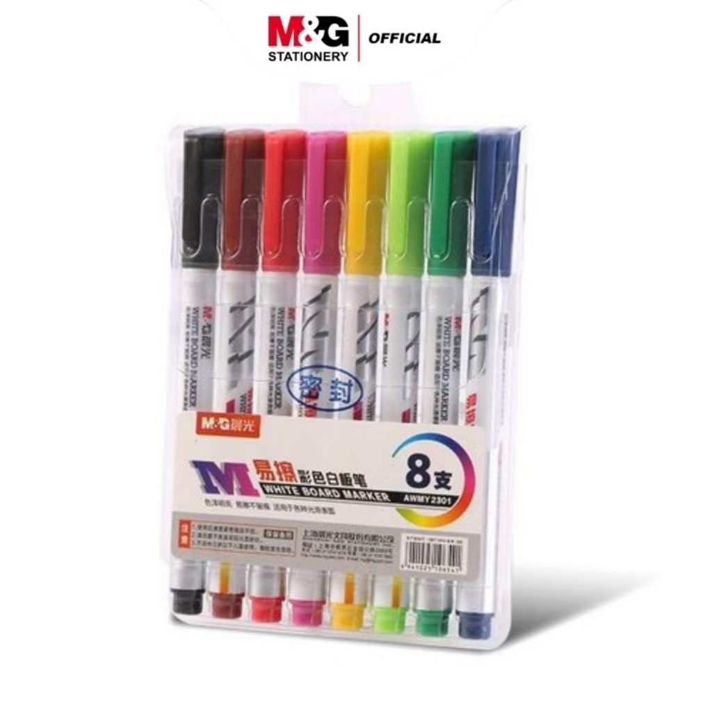 

M&G Whiteboard Marker Non-Toxic Bullet Point 8 pcs