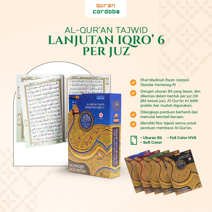 Al-Qur'an Per juz ukuran Besar B5 quran cordoba