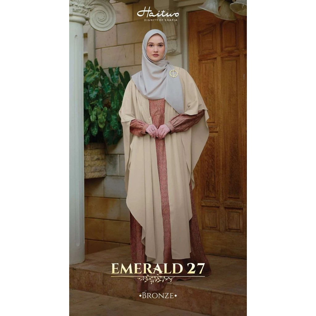 Baju Gamis Wanita Mulimah Series Emerald 027 by Nibras
