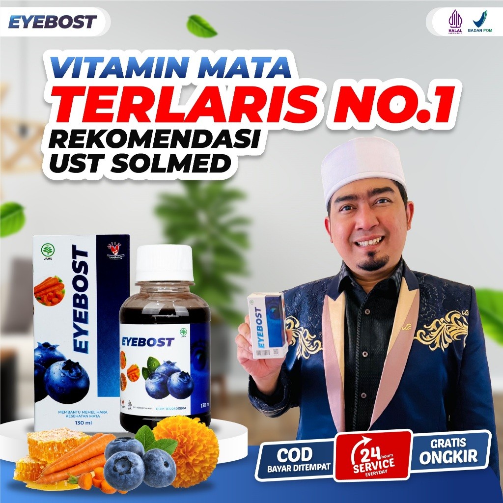 

Eyebost – Madu Herbal Vitamin Mata Mengatasi Masalah Mata Minus Buram Silinder Pterygium Mata Berlemak Katarak