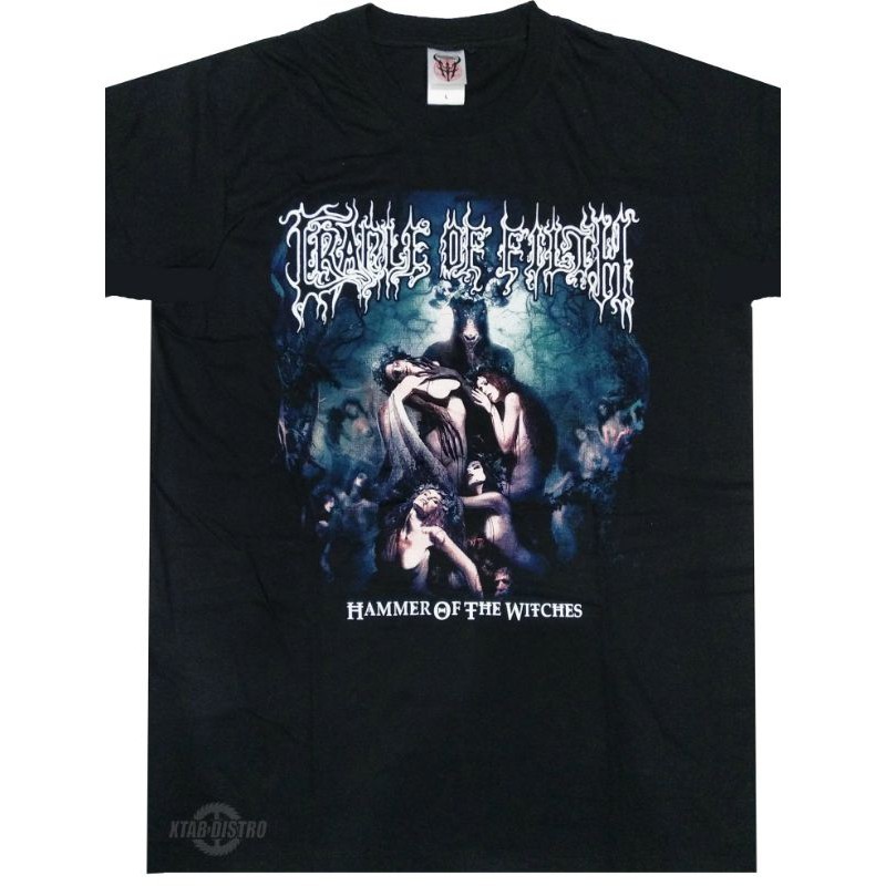 Kaos musik tshirt metal band CRADLE OF FILTH - HAMMER OF THE WITCHESkaos vintage reggae tshirt baju 