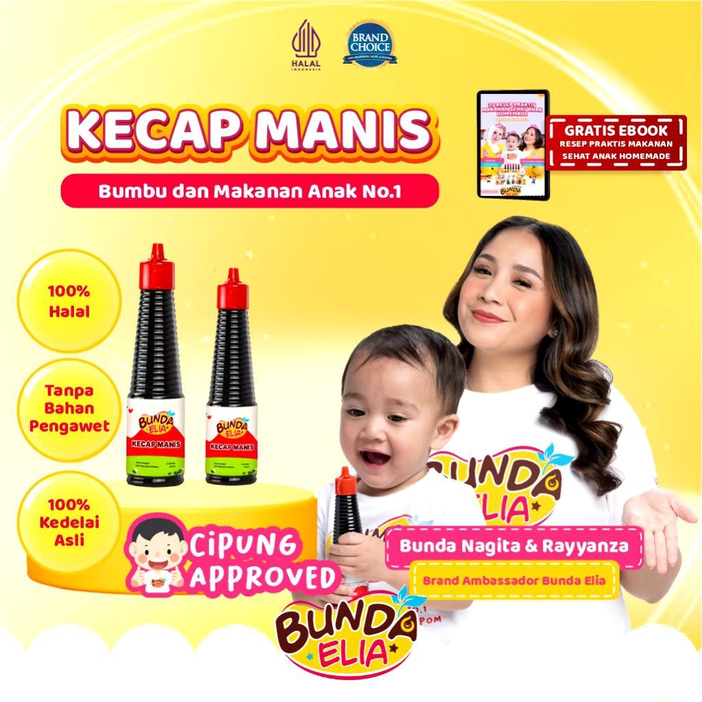 

Halal Sehat BUMBU BUNDA ELIA Kecap Manis 140ml