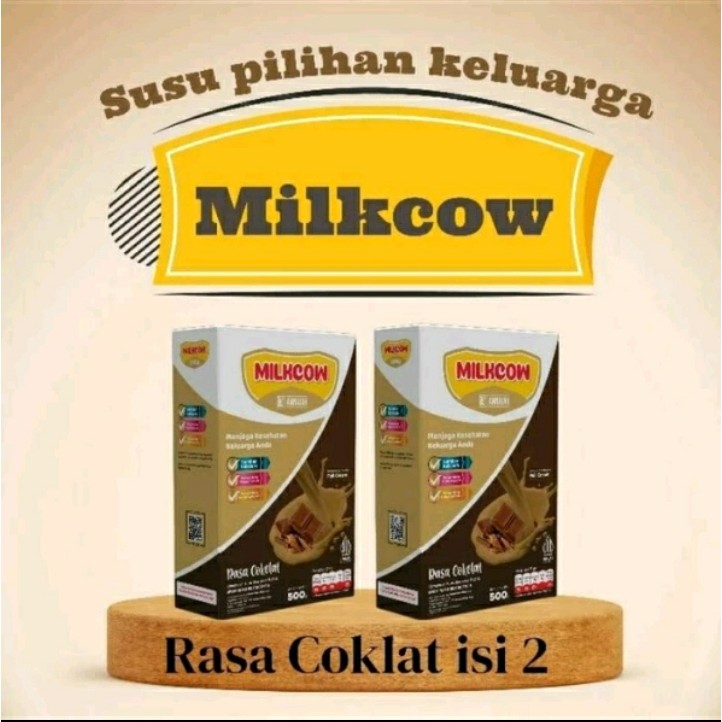 

PAKET 2 KOTAK MILKCOW PENGGEMUK & PENINGGI BADAN AMPUH KEMASAN 500gr RASA COKLAT