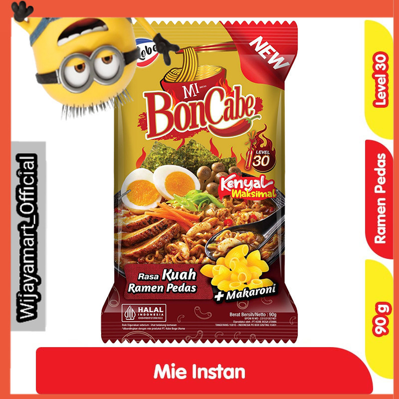 

Kobe Mi BonCabe Level 30 Rasa Ramen Pedas 90 g