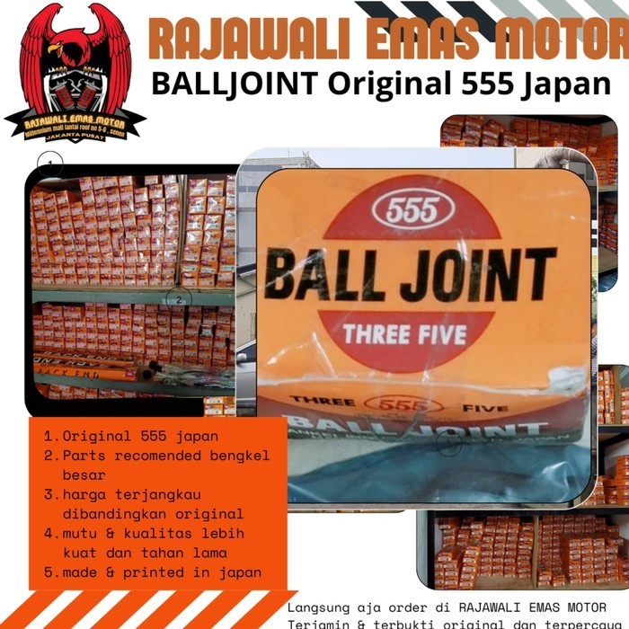 Balljoint / Ball Joint Merk 555 Japan Honda MOBILIO Original