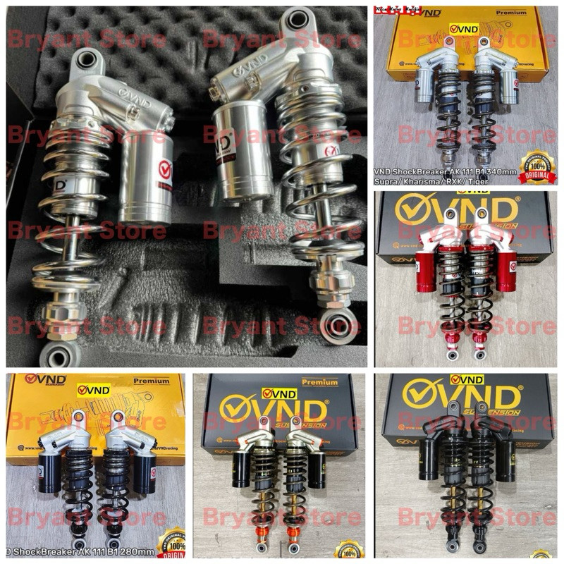 SHOCK BREAKER VND ORIGINAL TABUNG ATAS AK111 B1 280MM 320MM 340MM JUPITER Z F1ZR VEGA ZR CRYPTO RX K