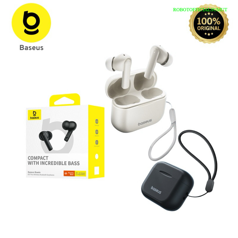 BASEUS Bowie E17 Headset Bluetooth TWS Earphone Bass ENC Noise Cancelling Original