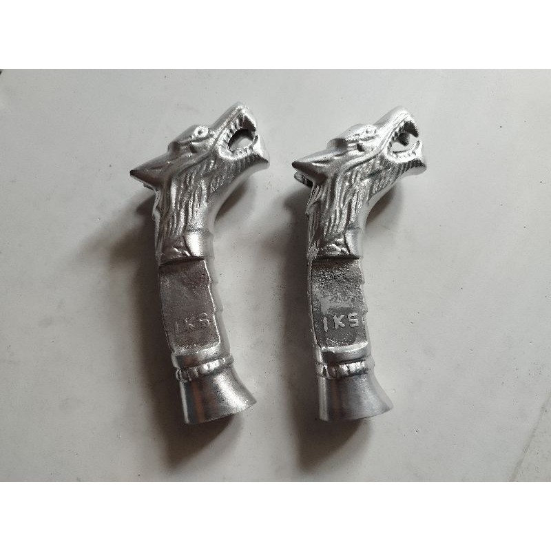 Terlaris new murah Peralatan genggam Aksesoris duralium pegangan gagang golok alumunium motif ukir n