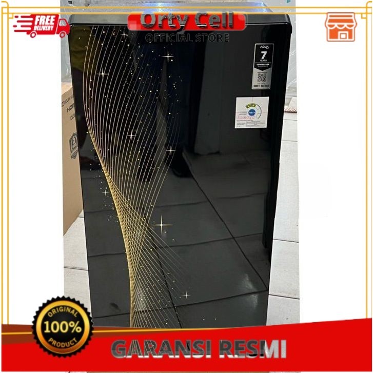 KULKAS AQUA JAPAN AQRD 185 MSB/MSG LEMARI ES 1 PINTU AQRD185