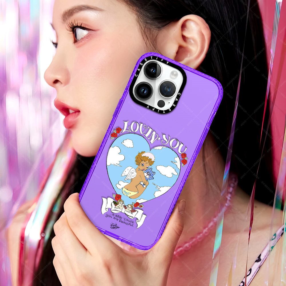 α Artist Foxy Illustrations Love You Case For Iphone 16 12 14 Pro Max 15 Pro 16 Plus Girls ρ