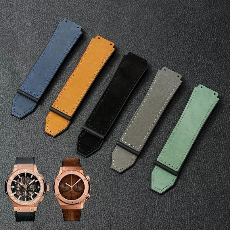 Strap Tali Jam Hublot Kulit Polos Tali/Strap Jam Tangan Hublot Geneva Bludru Tali Jam Tangan Hublot 