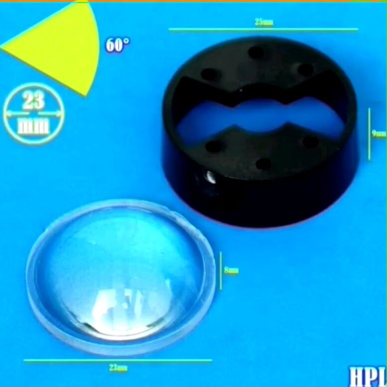 LENSA LED PLANO CONVEX LENS 60 DERAJAT HPL