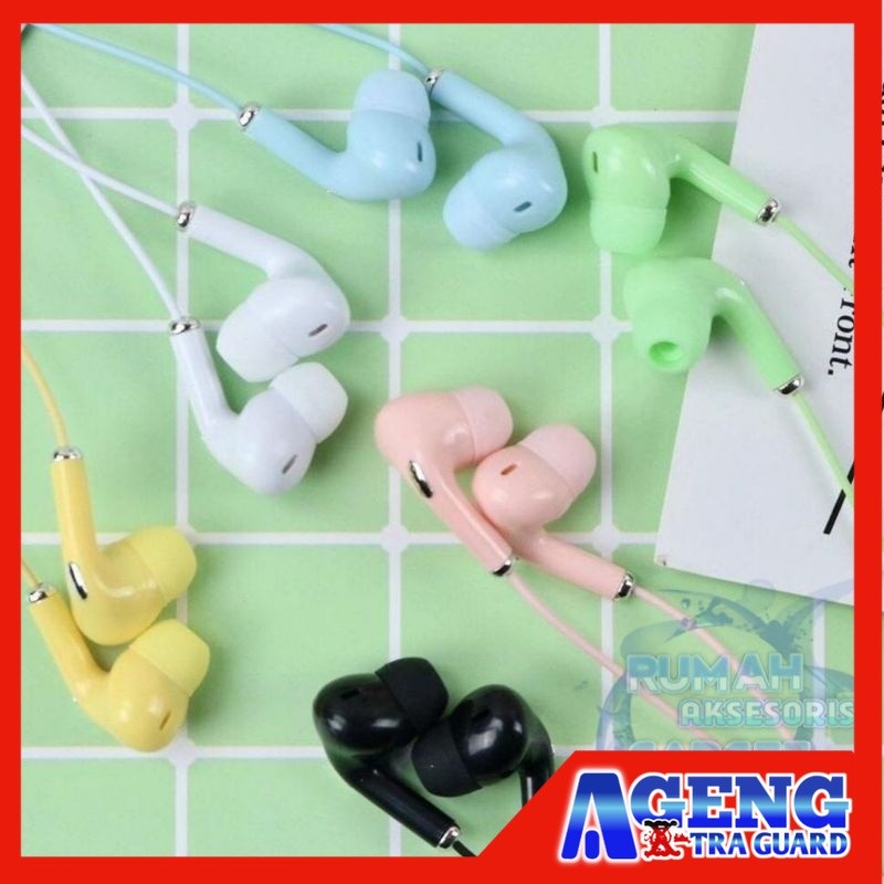 HF HANSFREE HEADSET MACARON U28 extra bass