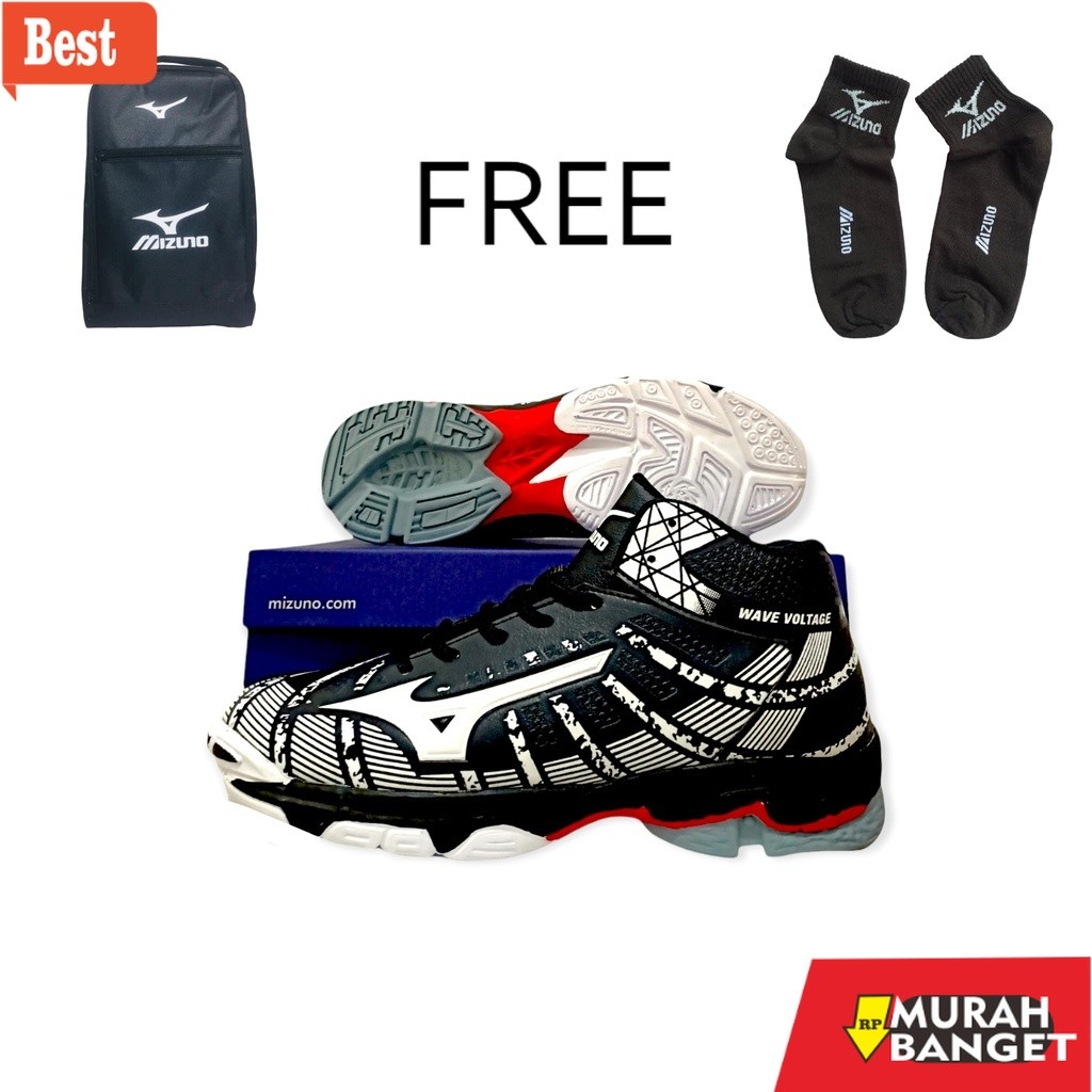 sepatu sneakers lokal terbaik Sepatu Voli Mizuno Wave Voltage /Sepatu Voly Mizuno Wave Voltage Mid /