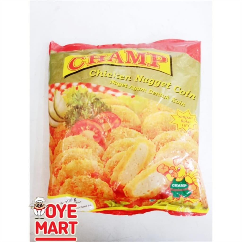 

CHAMP CHICKEN NUGGET COIN 500GR NAGET AYAM BENTUK COIN