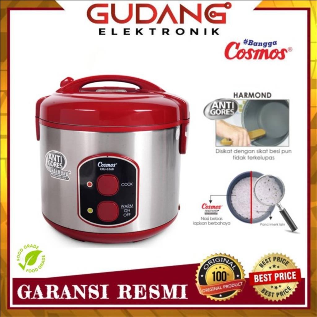 RICE COOKER COSMOS CRJ 6368 MAGIC COM COSMOS 2 LITER CRJ-6368