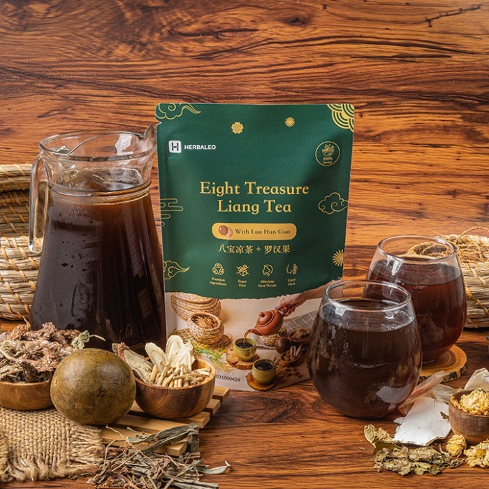 

Herbaleo Eight Treasure Liang Tea - Minuman Panas Dalam