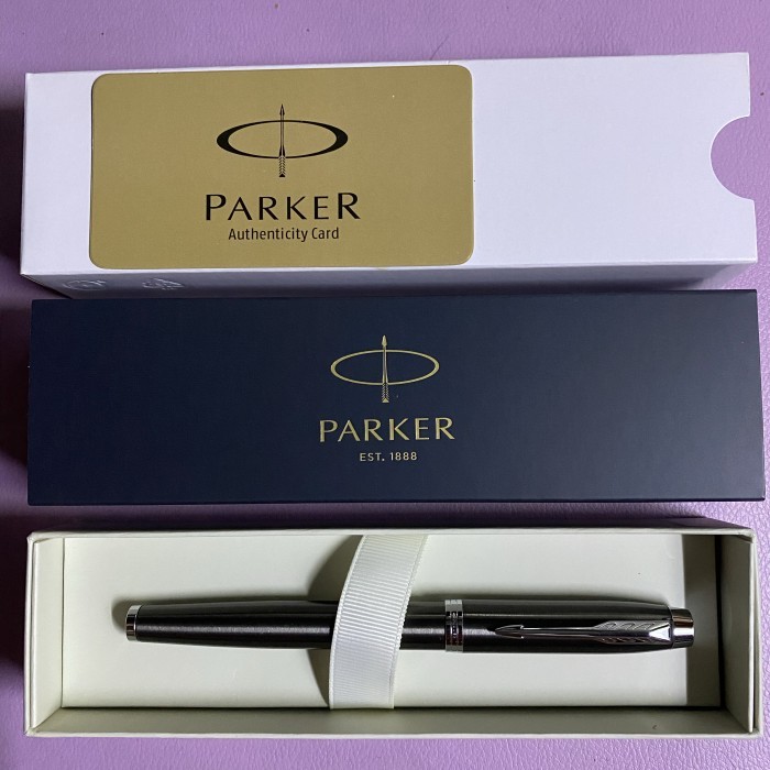

[New] Pulpen Parker IM New Dark Expresso CT Roller Ball ( Klip Silver )