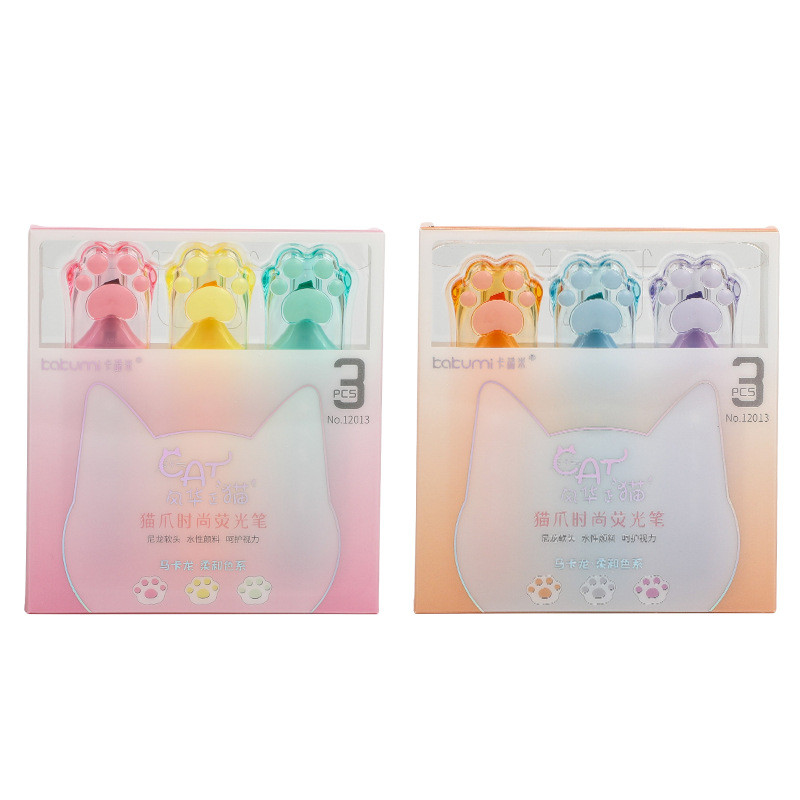 

Pena Neon Kaki Kucing/Pena Akun Tangan Pelajar Lucu/Pena Neon Kepala Lembut Tampak Bagus/Pena Tanda Anak