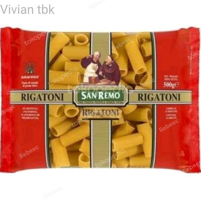 

vv PASTA RIGATONI SAN REMO 500gr