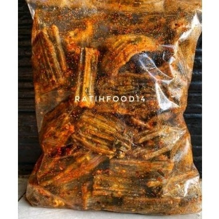 

Kerupuk jengkol pedas 500gram/kerupuk jengkol bantat