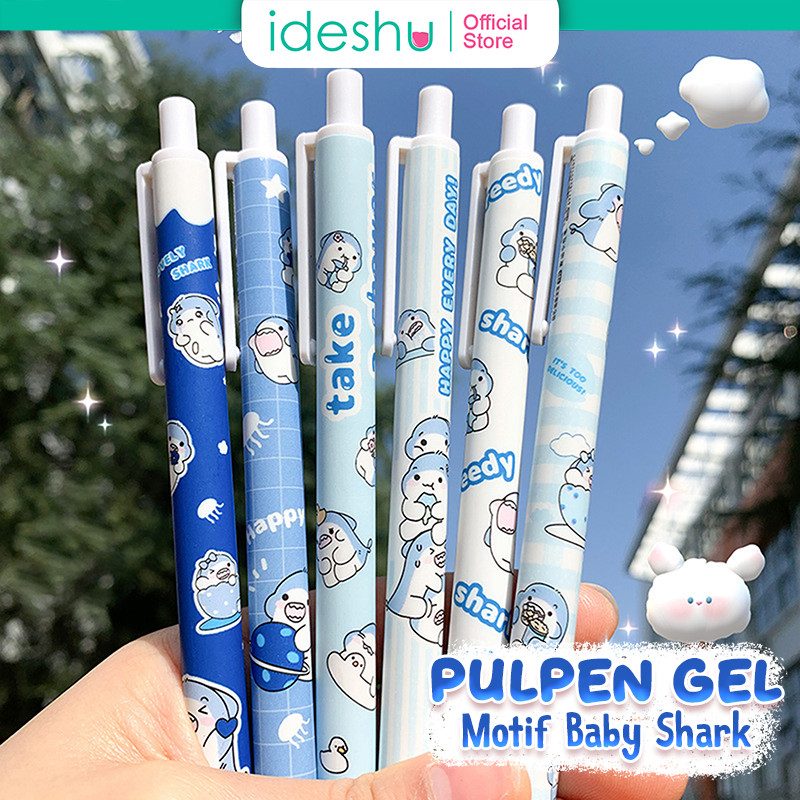 

Pulpen Pelajar Dan Kantor Pena Lucu Cute Gel Pen Pulpen Gel Motif Baby Shark