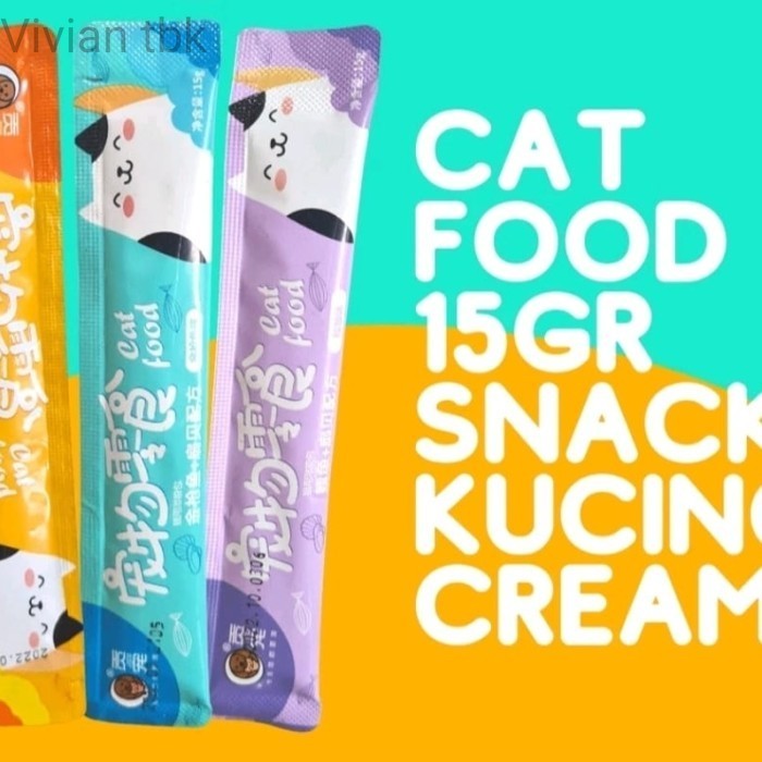 vv GongChong cat food cream creamy 15grm - ikancod unggu
