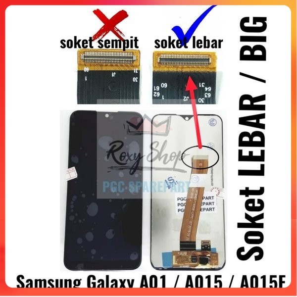 INCELL - LCD Touchscreen - Samsung  A01 - A015 - A015F Soket Besar Big