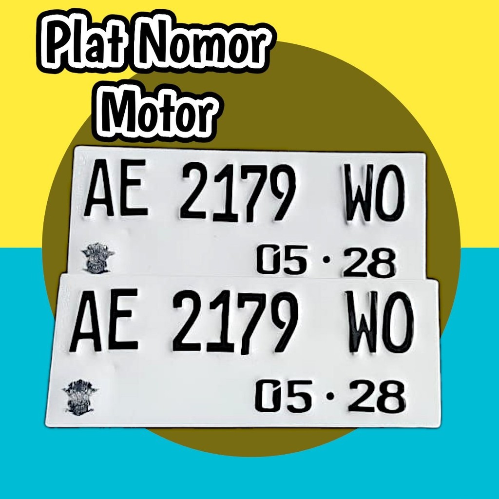 Plat Nomor Motor Font Terbaru