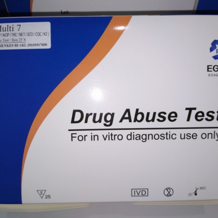 Drug Abuse Test Egens 7 Parameter k2 25 Pcs