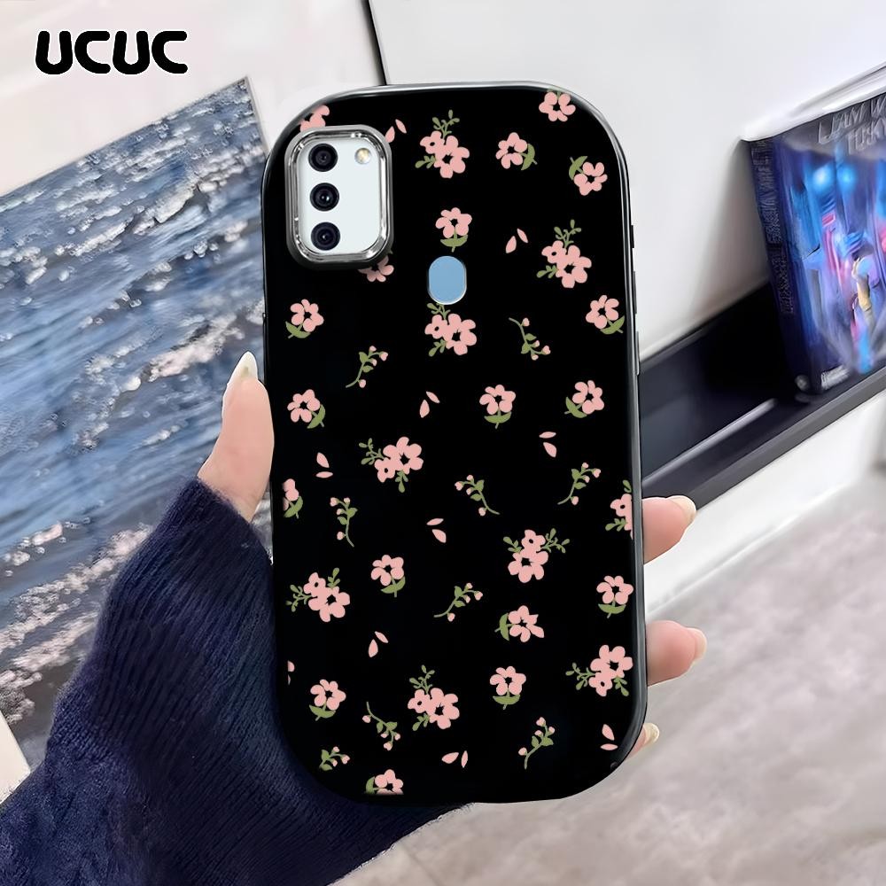 UCUC Compitable With Samsung A11 Soft Silicone Beautiful Floral Flower Pattern Untuk Phone Case Casi