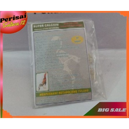Calsium ayam laga Super kalsium tulang Sachet isi 10 Tablet Menebalkan tulangan ayam Aduan