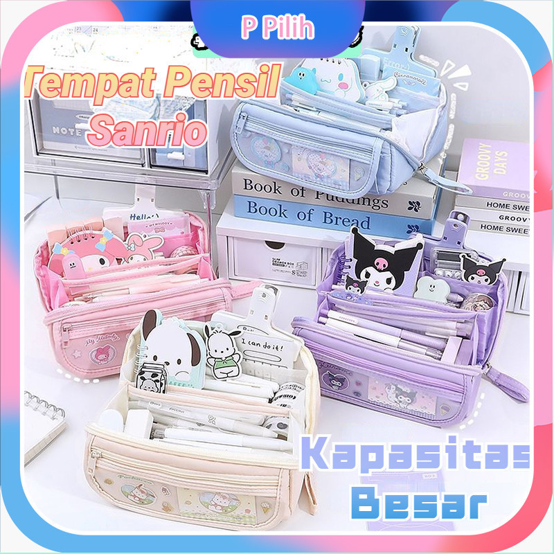 

Ready Tempat Kotak Pensil Cinnamoroll Tempat Pensil Berkapasitas Besar Sanrio Anime Melody Kuromi Penyimpanan Alat Tulis Siswa Perlengkapan Sekolah
